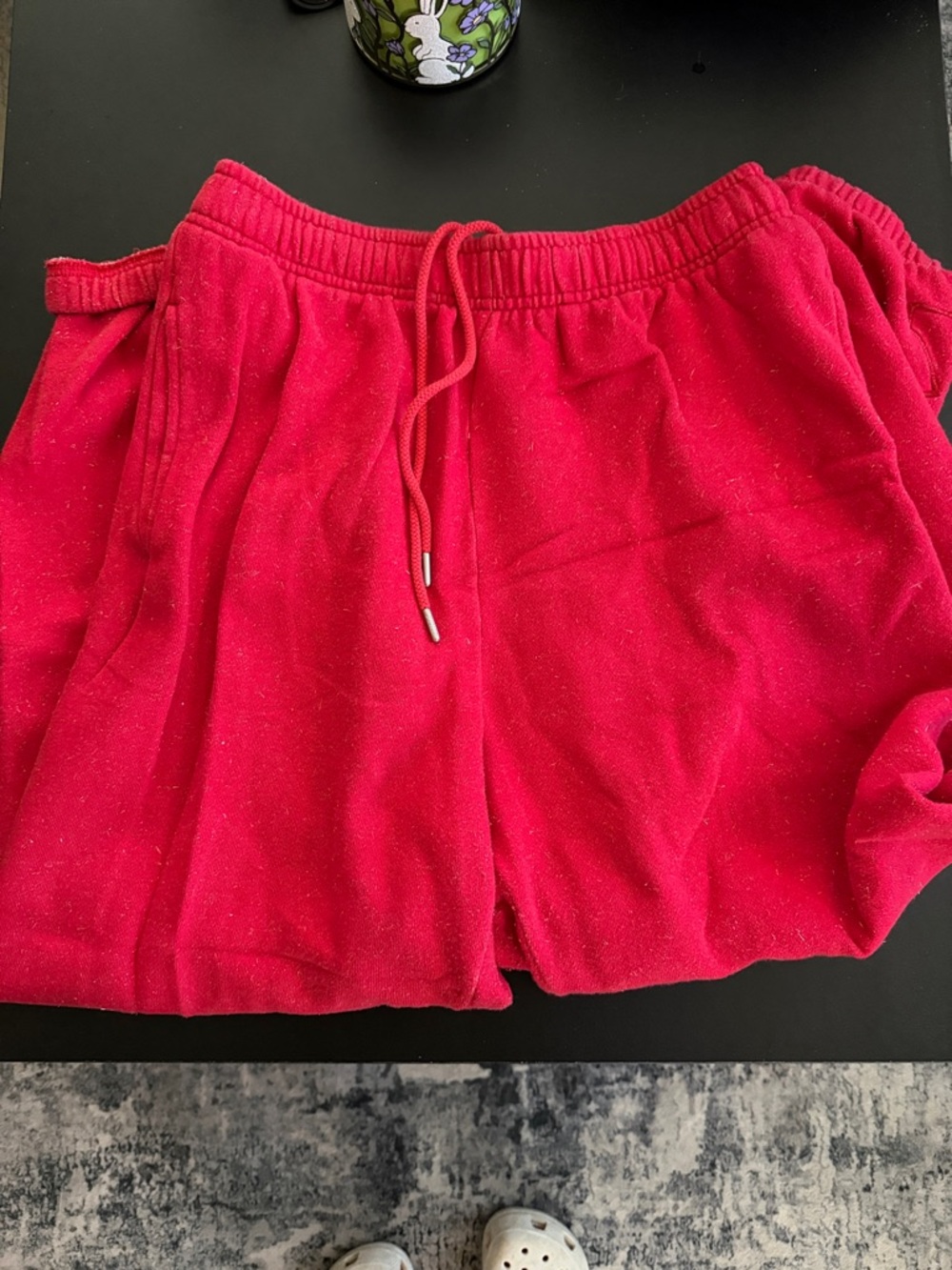 PINK Victoria's Secret Bright Red Drawstring sweatpants